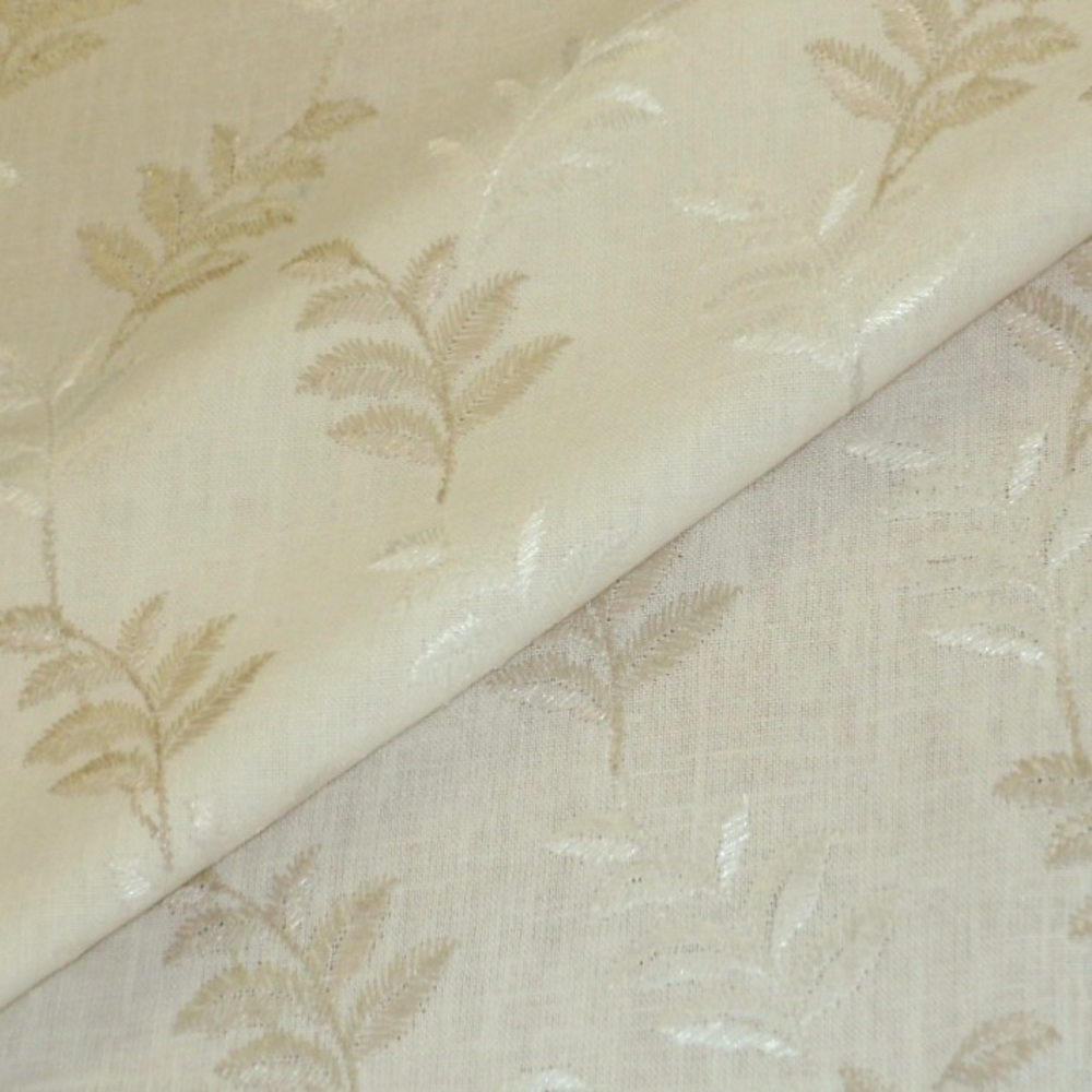 Floral Vine Embroidery Bohemian Sheer